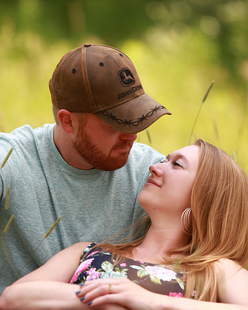 Romantic engagement session in mount pleasant, MI