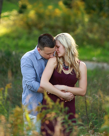 Romantic engagement session in Central Michigan