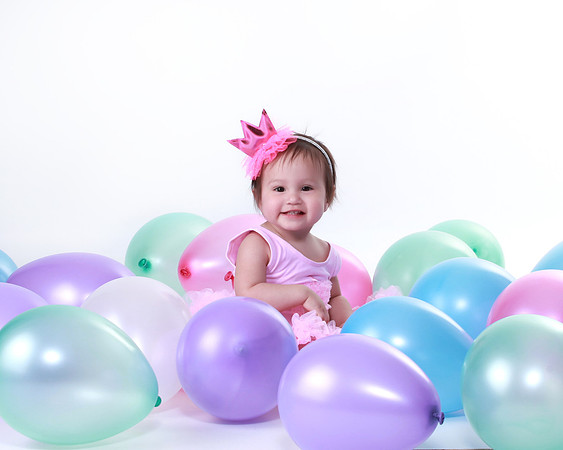 One year old girl session in Central michigan